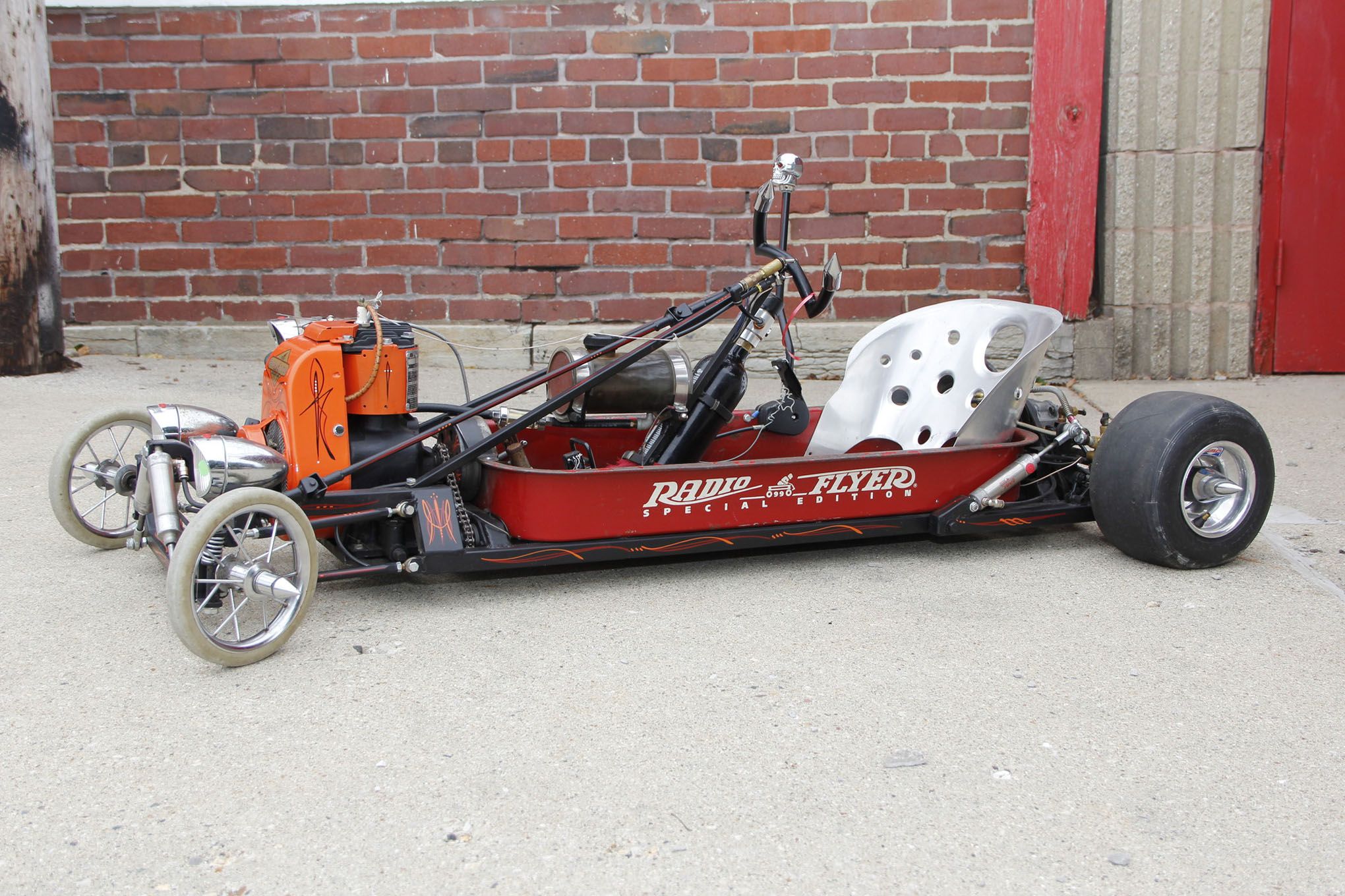 rat rod red wagon