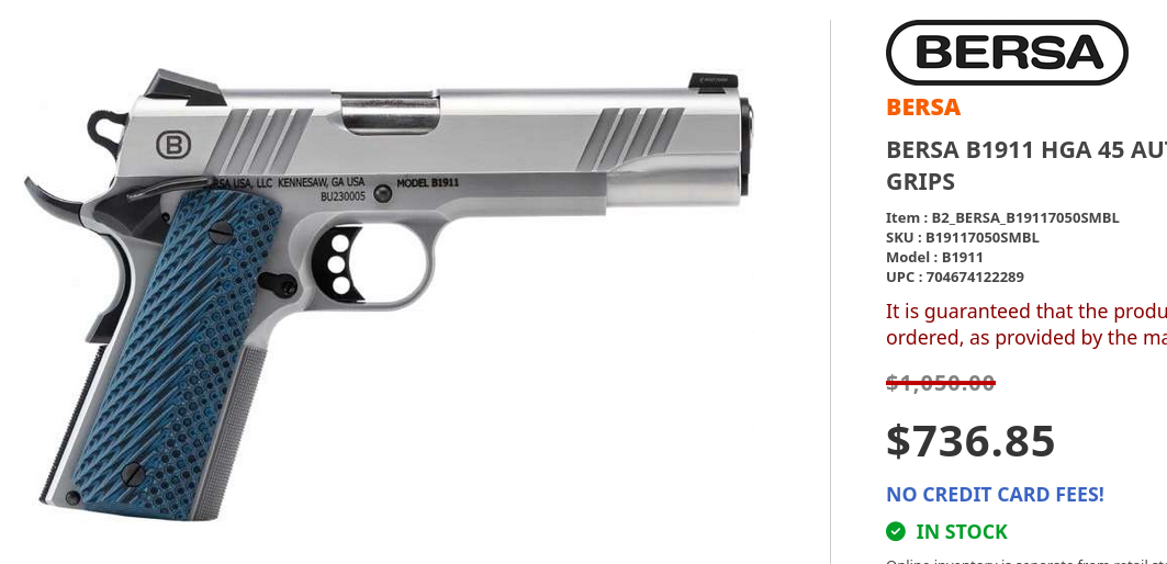 Screenshot 2024-08-05 at 23-55-01 BERSA B1911 HGA 45 AUTO 5IN BBL BRUSHED STAINLESS NS AMBI 8R...png