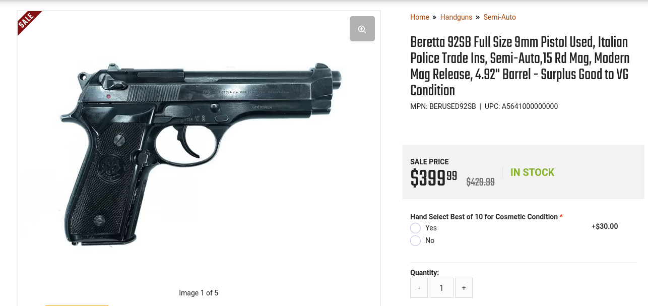 Screenshot 2024-09-21 at 11-51-58 Beretta 92SB Full Size 9mm Pistol Used Italian Police Trade ...png